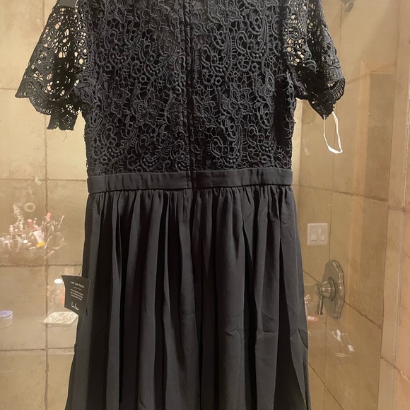 Lulu's Elegant Black Lace Mini Dress - Picture 3 of 3